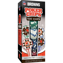 Cleveland Browns 100 Piece Poker Chips (ONLINE ORDER ONLY)