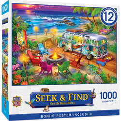 Seek & Find - Beach Bum Bliss 1000 Piece Jigsaw Puzzle