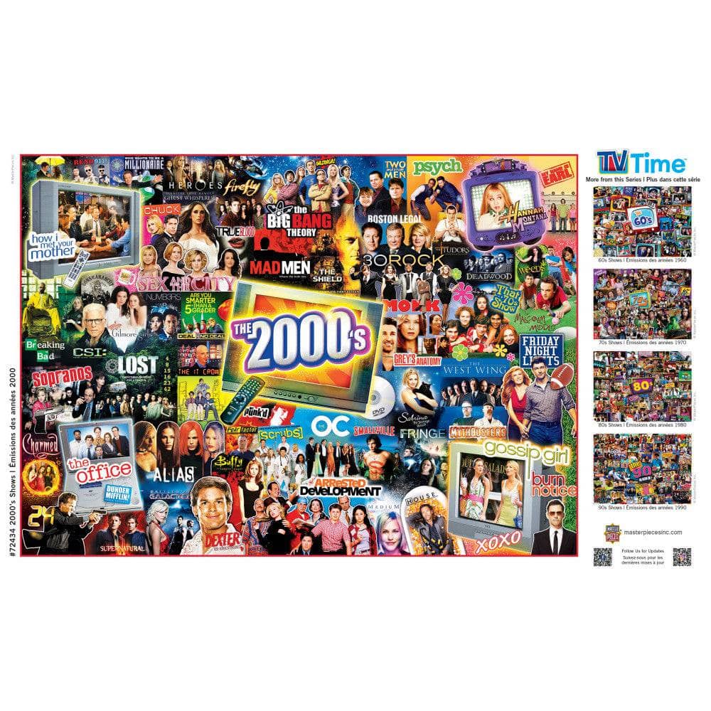 TV Time - 2000's Shows 1000 Piece Jigsaw Puzzle (ONLINE ORDER ONLY)