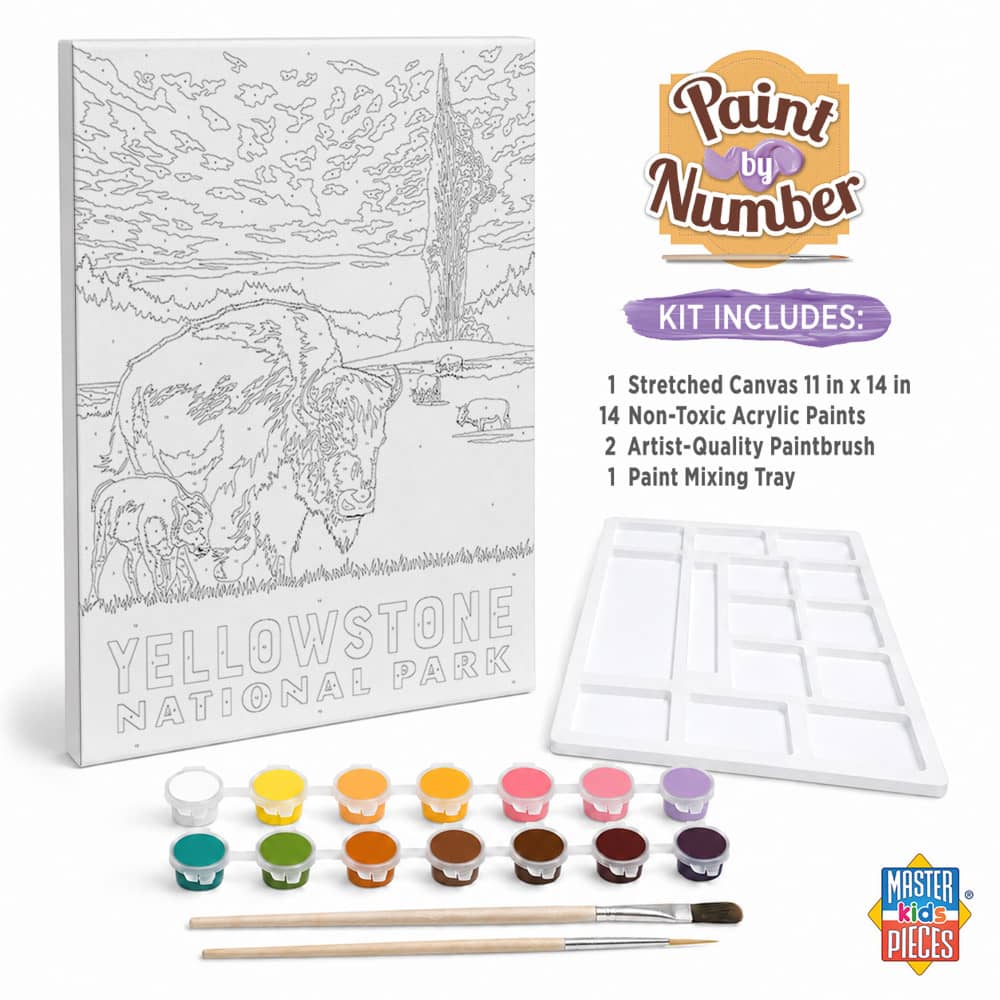 National Parks - Yellowstone Paint by Number (ONLINE ORDER ONLY)