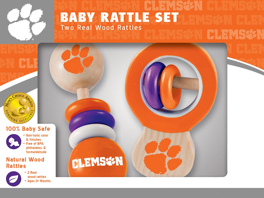Clemson Tigers - Baby Rattles 2-Pack (ONLINE ORDER ONLY)