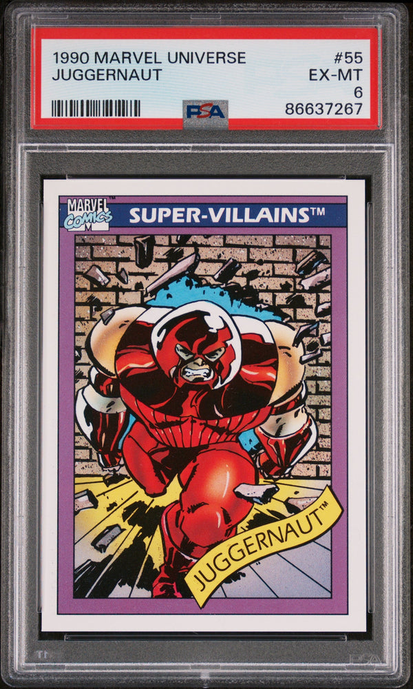 1990 MARVEL UNIVERSE JUGGERNAUT  #55 - PSA 6 (Online Order Only)