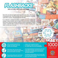 Flashbacks - Quick Stop Diner 1000 Piece Jigsaw Puzzle (ONLINE ORDER ONLY)