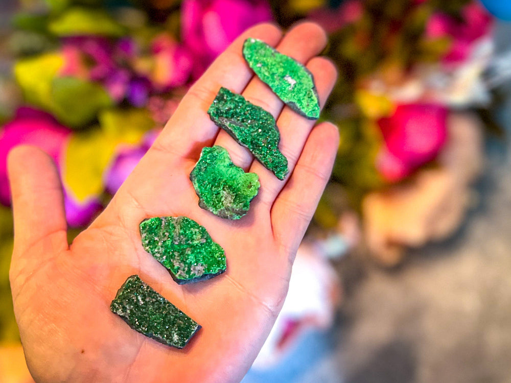 Uvarovite Garnet Specimens (ONLINE ORDER ONLY)