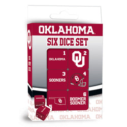 Oklahoma Sooners Dice Set - 19mm (ONLINE ORDER ONLY)