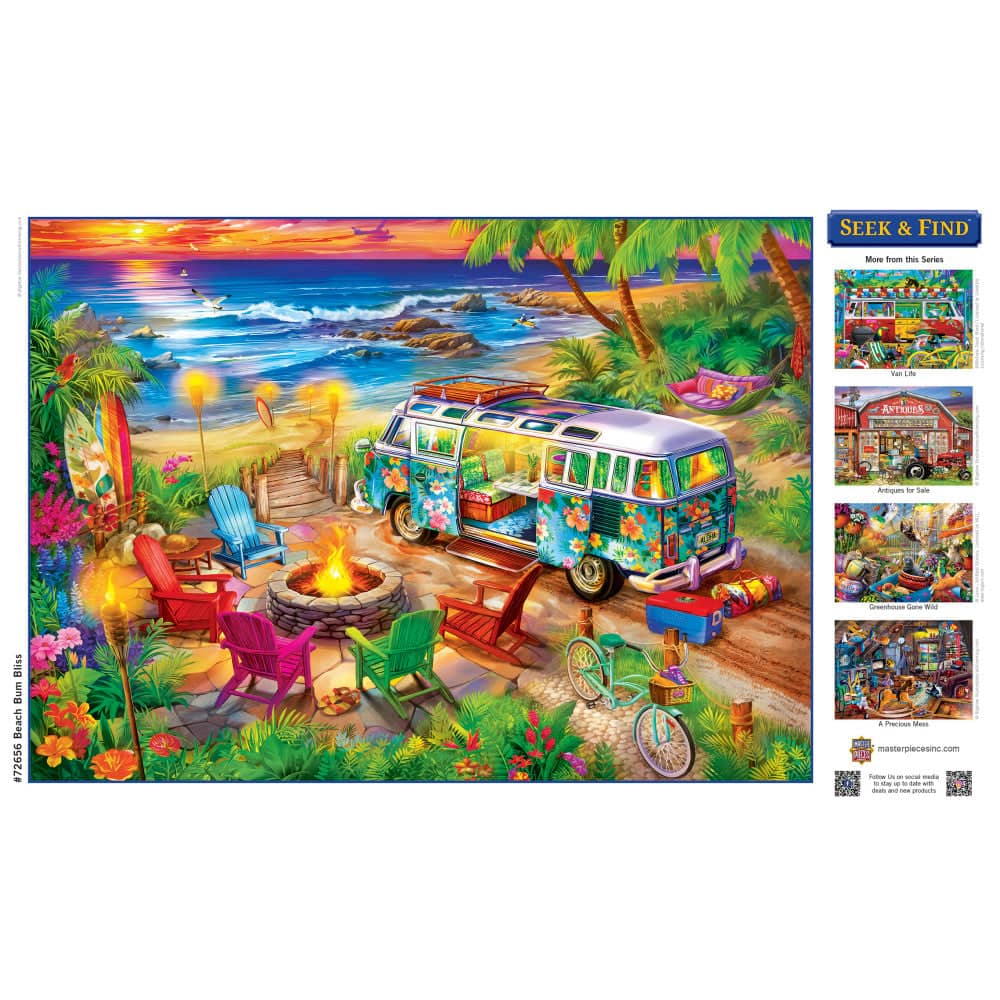 Seek & Find - Beach Bum Bliss 1000 Piece Jigsaw Puzzle