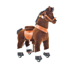 Model U Ride On Horse Toy Age 3-4 Chocolate (ONLINE ORDER ONLY)
