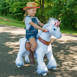 Model U Unicorn Riding Toy For Age 4-7 White (ONLINE ORDER ONLY)