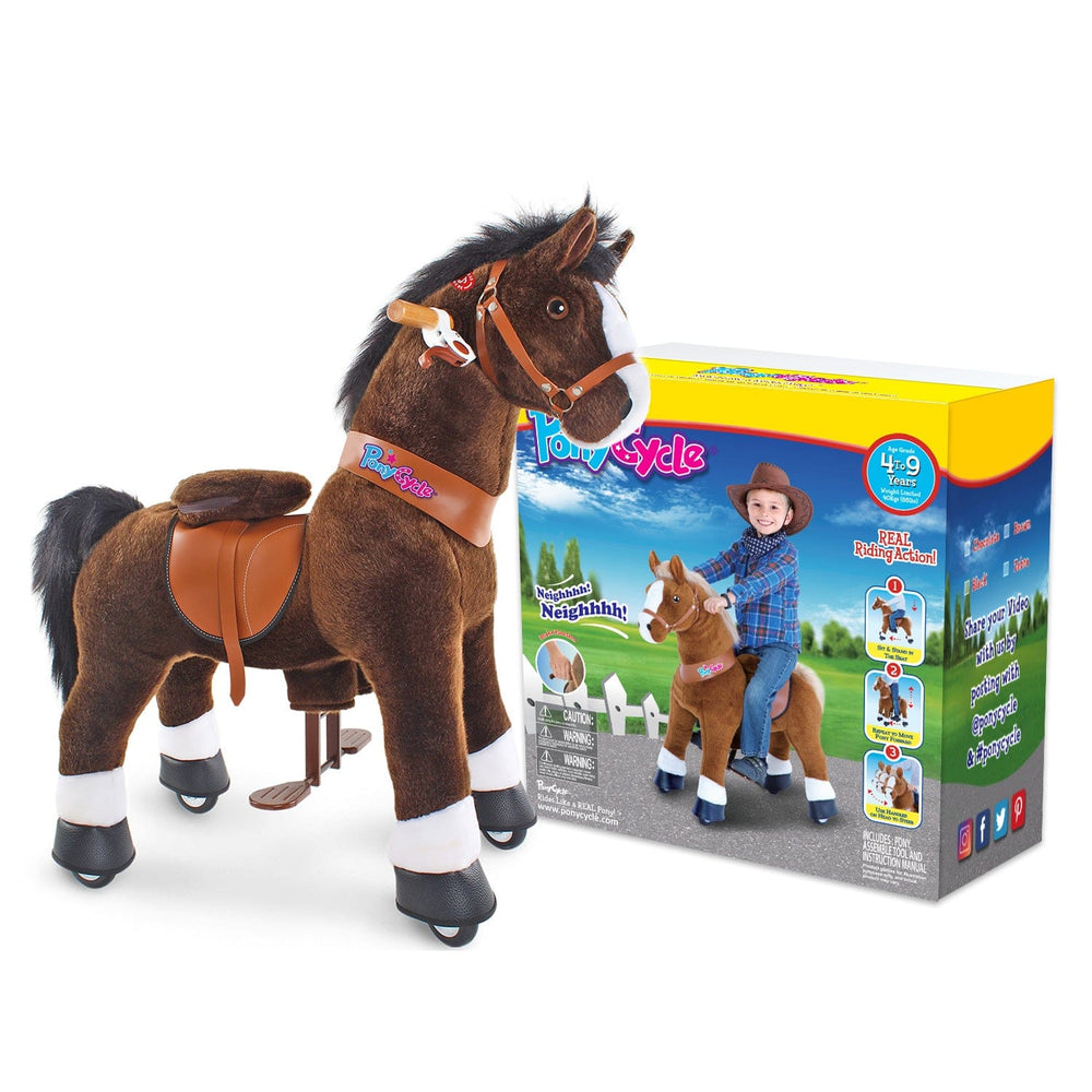 Model U Riding Horse Toy Age 4-7 Chocolate (ONLINE ORDER ONLY)