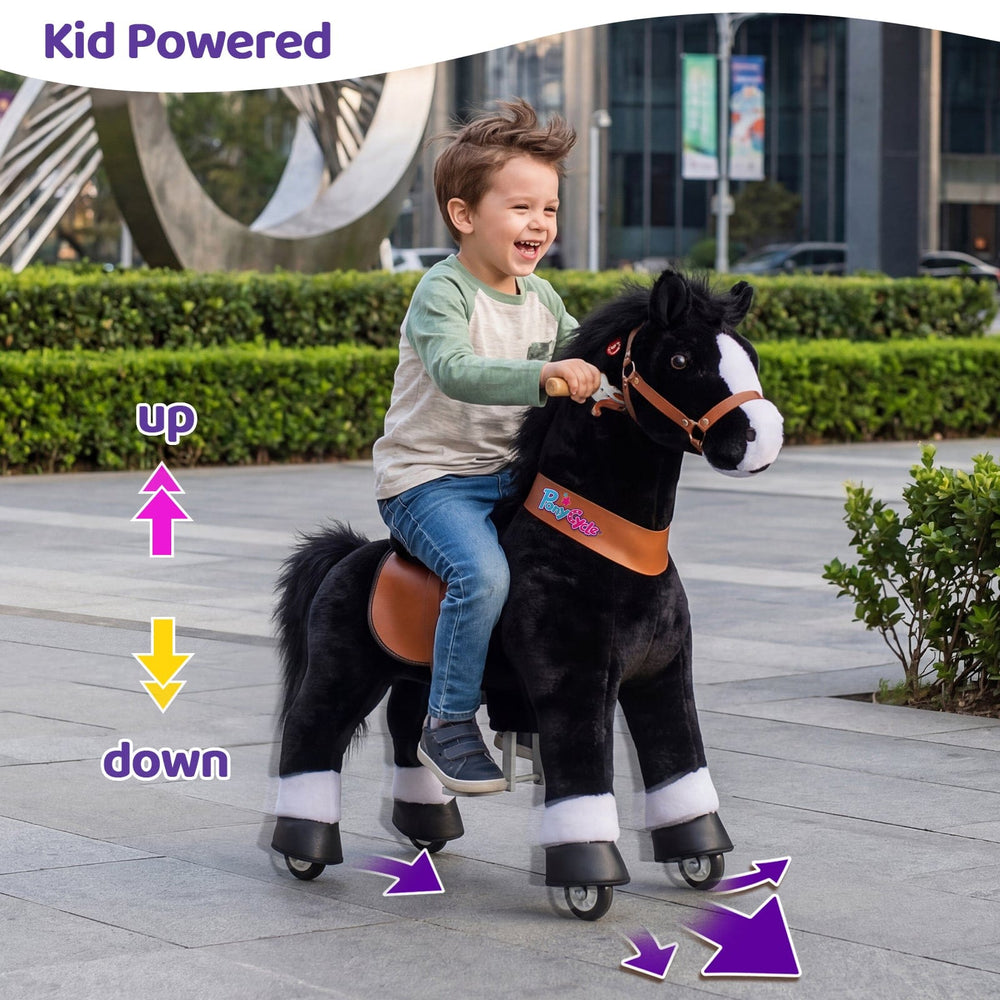 Model U® Horse Ride-On Toy Age 4–7 – Black