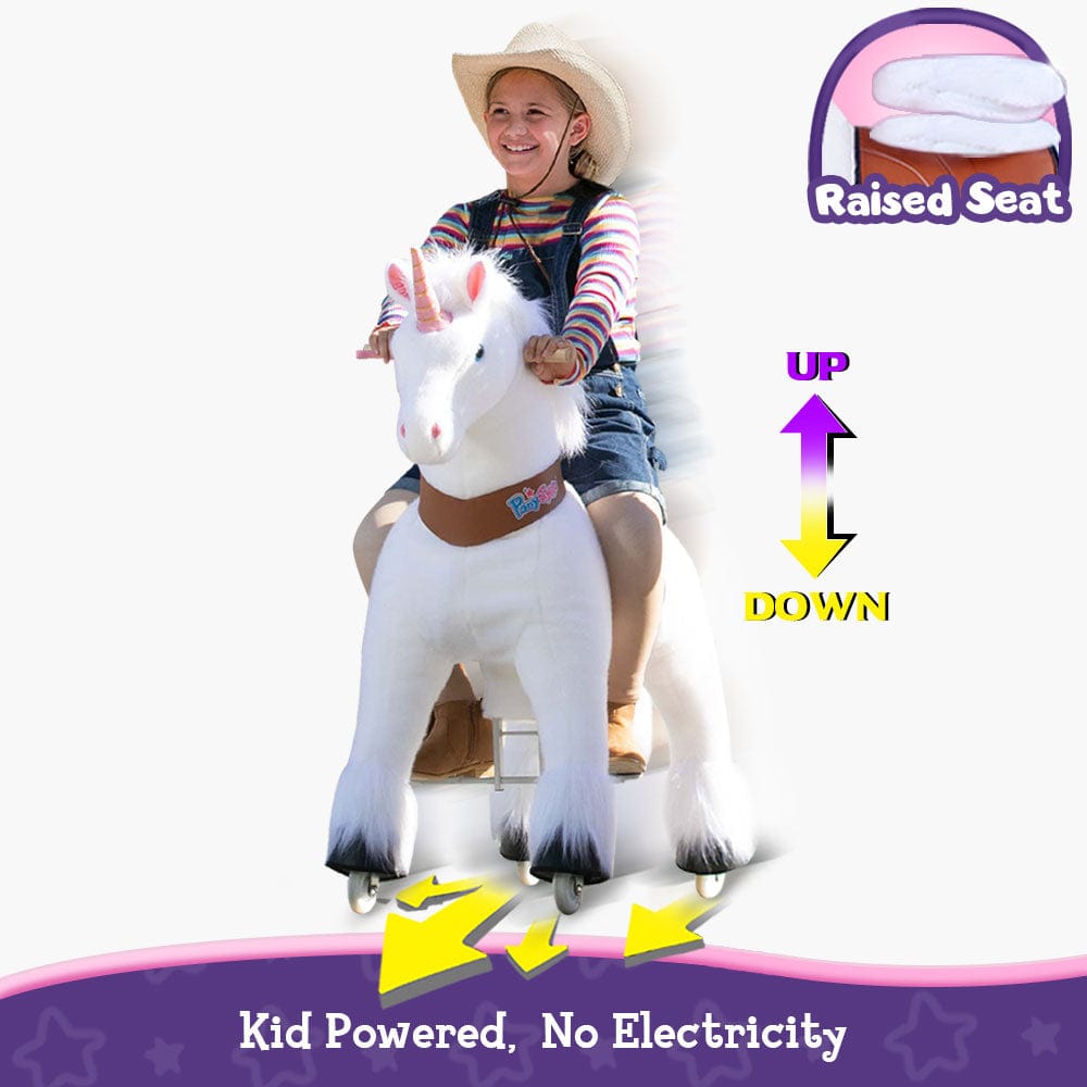 PonyCycle Unicorn Large Riding Unicorn White (ONLINE ORDER ONLY)