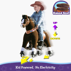 PonyCycle Large Ride On Horse - Chocolate (ONLINE ORDER ONLY)