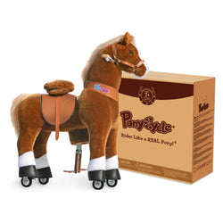 PonyCycle Large Ride On Horse Toy - Brown (ONLINE ORDER ONLY)