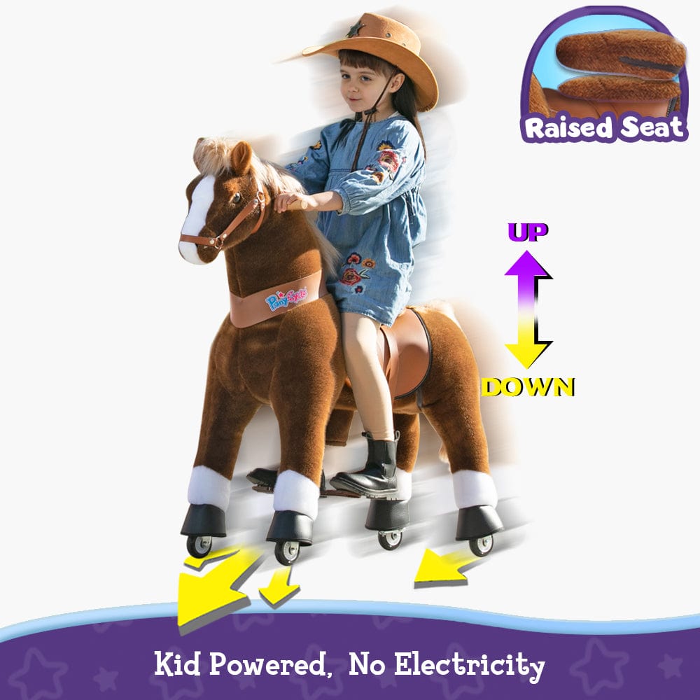 PonyCycle Large Ride On Horse Toy - Brown (ONLINE ORDER ONLY)