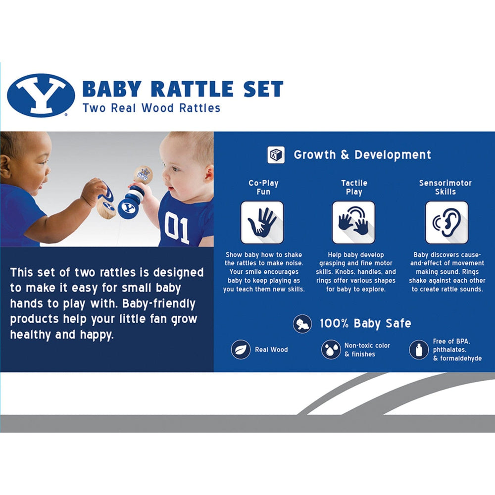 BYU Cougars - Baby Rattles 2-Pack (ONLINE ORDER ONLY)