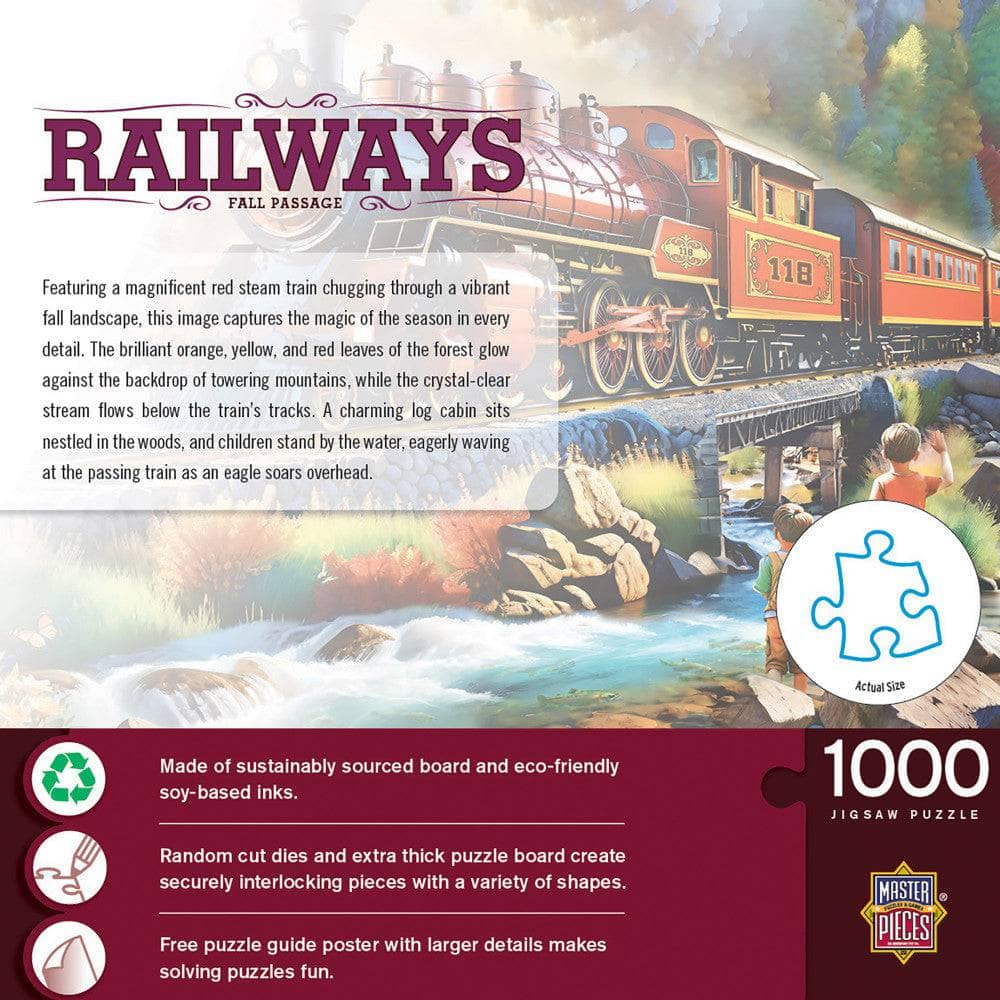 Railways - Fall Passage 1000 Piece Jigsaw Puzzle (ONLINE ORDER ONLY)