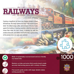 Railways - Fall Passage 1000 Piece Jigsaw Puzzle (ONLINE ORDER ONLY)