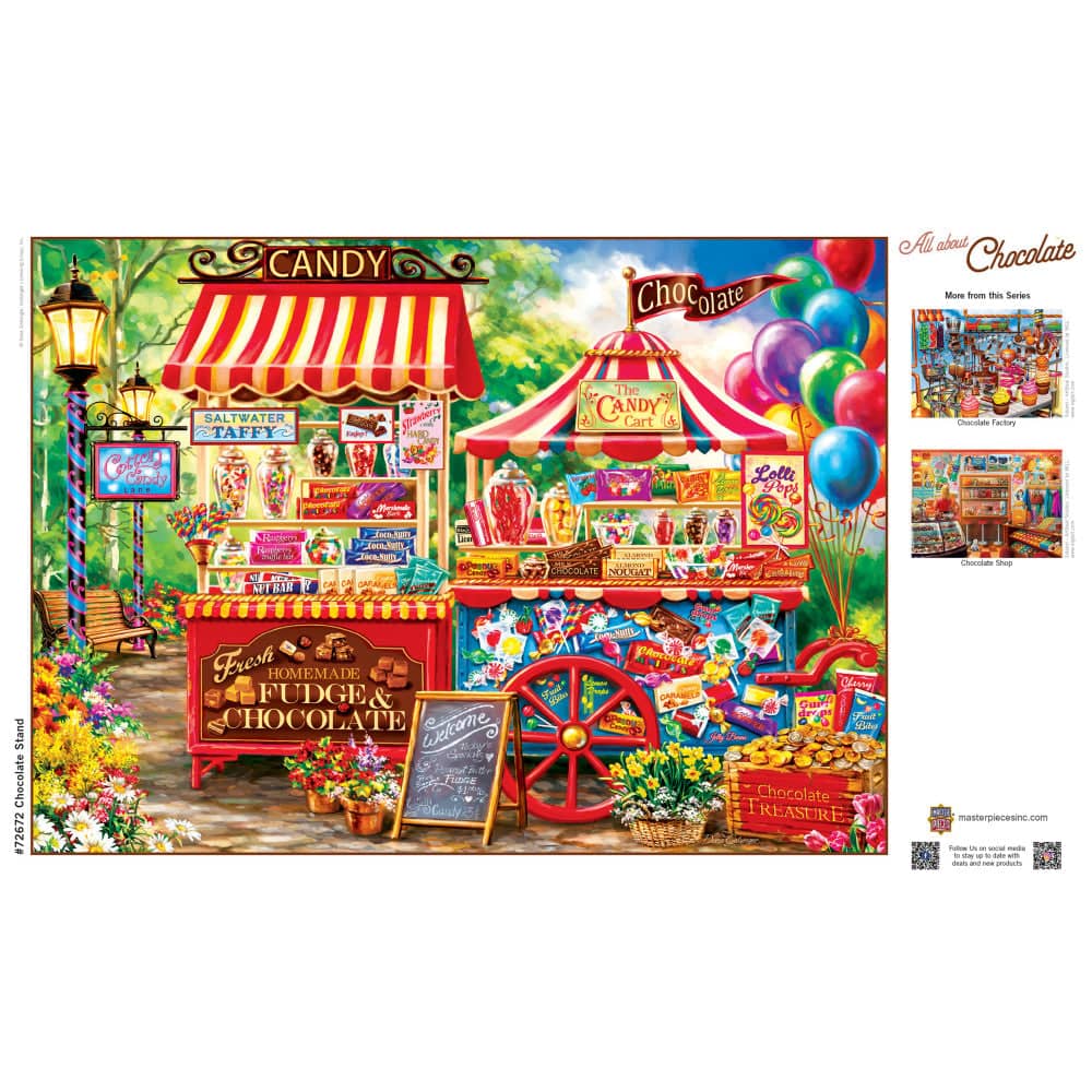 All About Chocolate - Chocolate Stand 1000 Piece Jigsaw Puzzle (ONLINE ORDER ONLY)