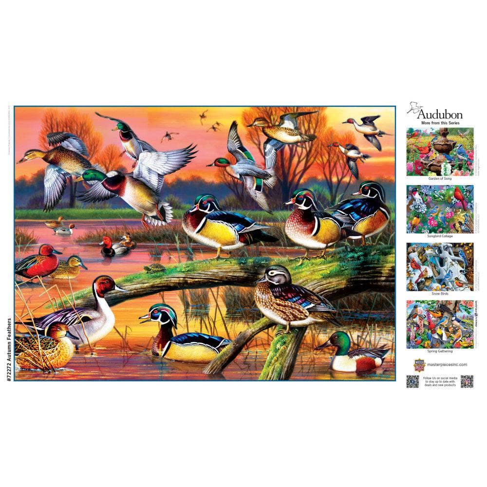Audubon - Autumn Feathers 1000 Piece Jigsaw Puzzle (ONLINE ORDER ONLY)