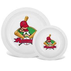 Los Angeles Angels - Baby Plate & Bowl Set (ONLINE ORDER ONLY)
