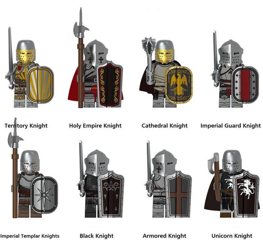 Medieval Warriors Custom Minifigure Set S2 (8-Pack) (ONLINE ORDER ONLY)