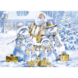 Glitter & Gold - Snowman's Shimmer 1000 Piece Jigsaw Puzzle
