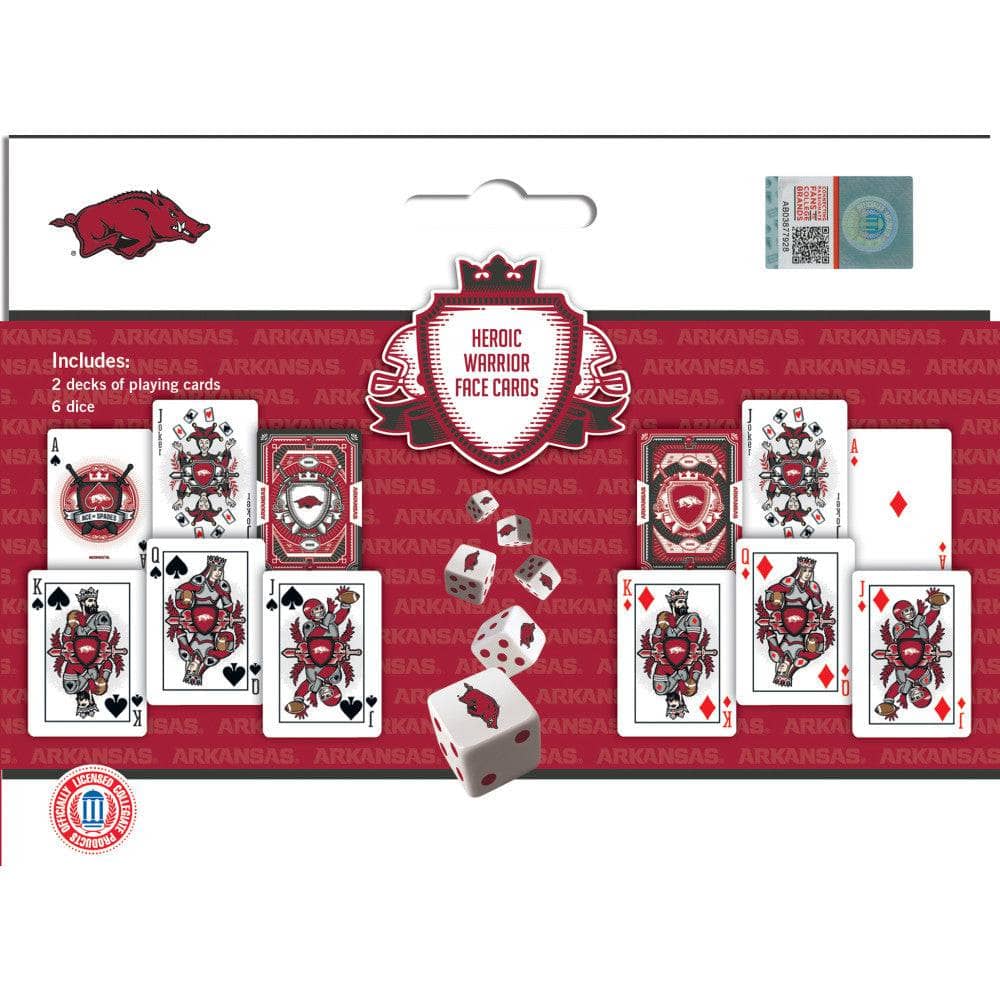 Arkansas Razorbacks - 2-Pack Playing Cards & Dice Set (ONLINE ORDER ONLY)