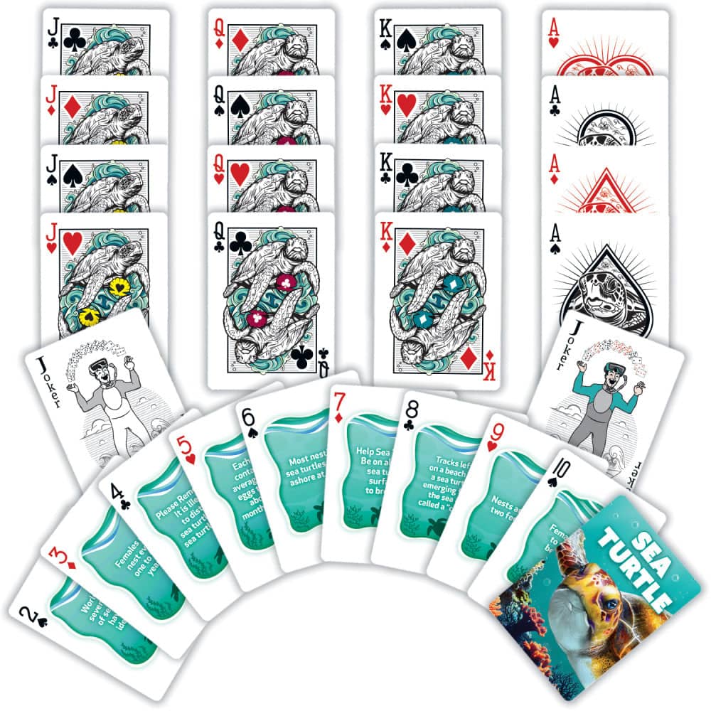 Sea Turtle Playing Cards - 54 Card Deck (ONLINE ORDER ONLY)