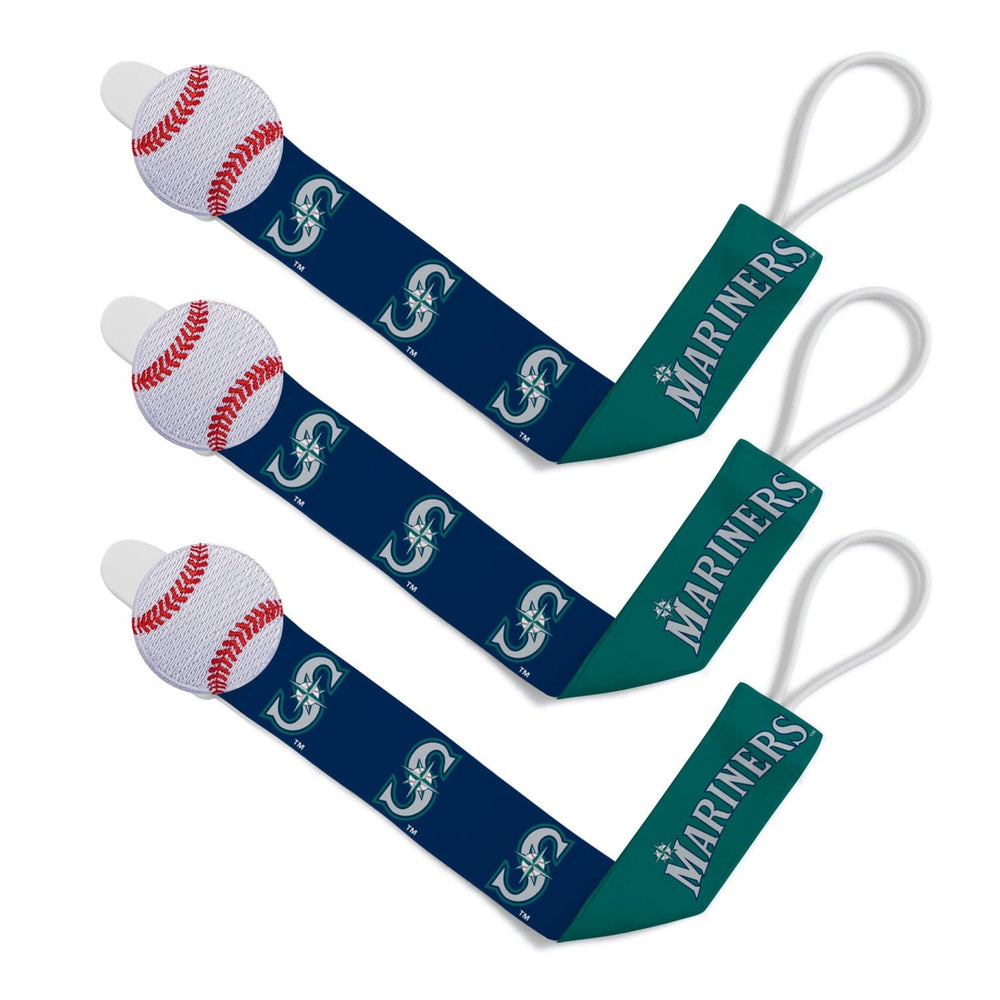 Seattle Mariners - Pacifier Clip 3-Pack (ONLINE ORDER ONLY)