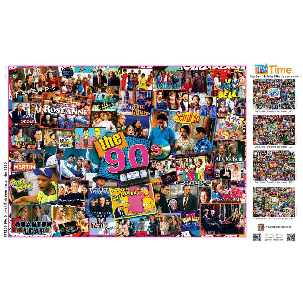 TV Time - 90's Shows 1000 Piece Jigsaw Puzzle (ONLINE ORDER ONLY)