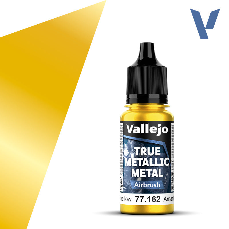 Vallejo True Metallic Metal: Radiant Yellow - Airbrush (18 ml)