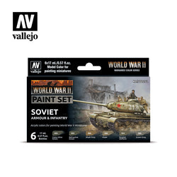 Model Color: WWII Paint Set - Soviet Armour & Infantry (ONLINE ORDER ONLY)