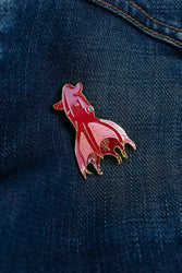 Vampire Squid Enamel Pin (Vampyroteuthis infernalis) (ONLINE ORDER ONLY)