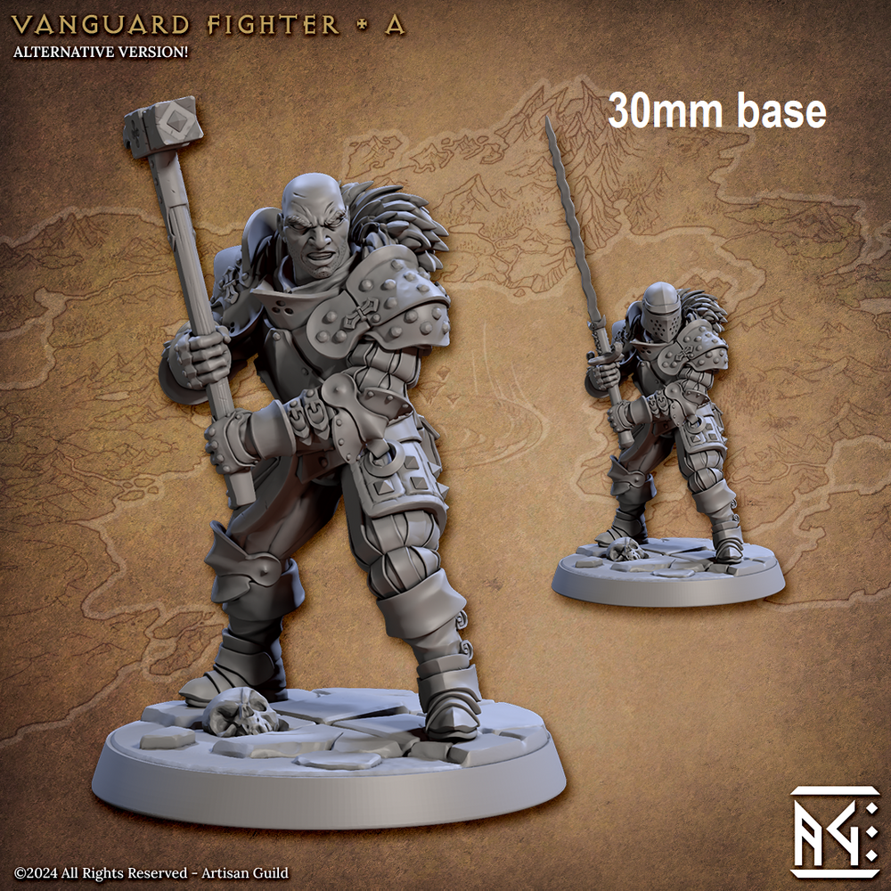 Vanguard Fighter: Base Sculpt A (Male Human Fighter) (Online Only)