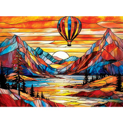 Stained Glass - 500 Piece Jigsaw Puzzles 4-Pack