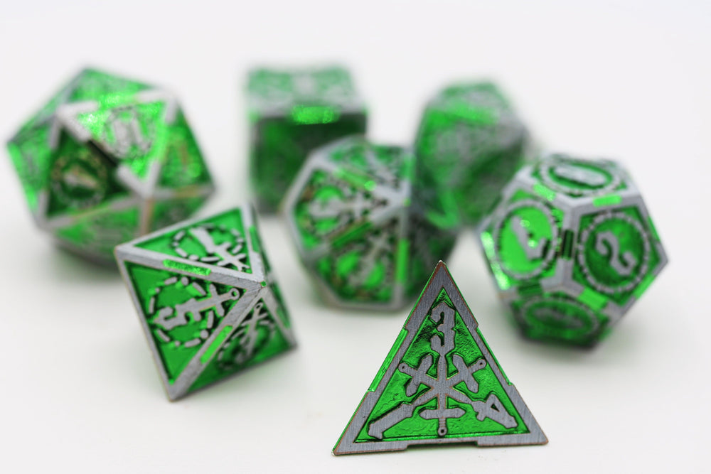 Crossed Swords: Venom Sword - Metal RPG Dice Set (ONLINE ORDER ONLY)
