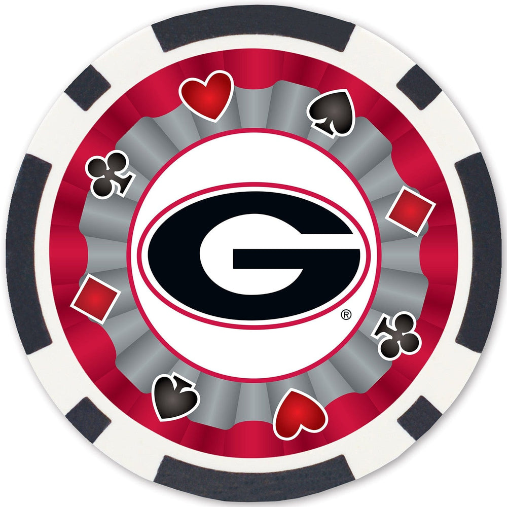 Georgia Bulldogs 100 Piece Poker Chips (ONLINE ORDER ONLY)