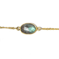 Vermeil Bezel Set Labradorite Chain (ONLINE ORDER ONLY)