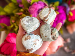 Vesuvianite and Garnet Heart, ethically sourced (ONLINE ORDER ONLY)