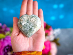 Vesuvianite and Garnet Heart, ethically sourced (ONLINE ORDER ONLY)