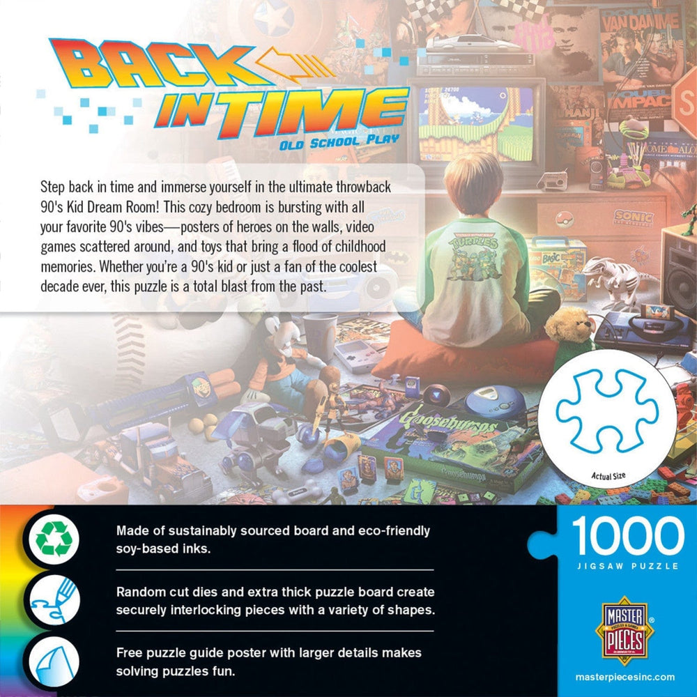 Back in Time - Old School Play 1000 Piece Jigsaw Puzzle (ONLINE ORDER ONLY)