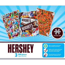 Hershey - 500 Piece Jigsaw Puzzles 3 Pack (ONLINE ORDER ONLY)