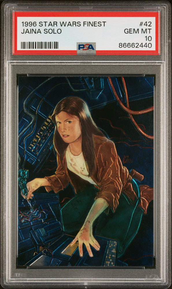 1996 STAR WARS FINEST JAINA SOLO  #42 - PSA 10 (Online Order Only)