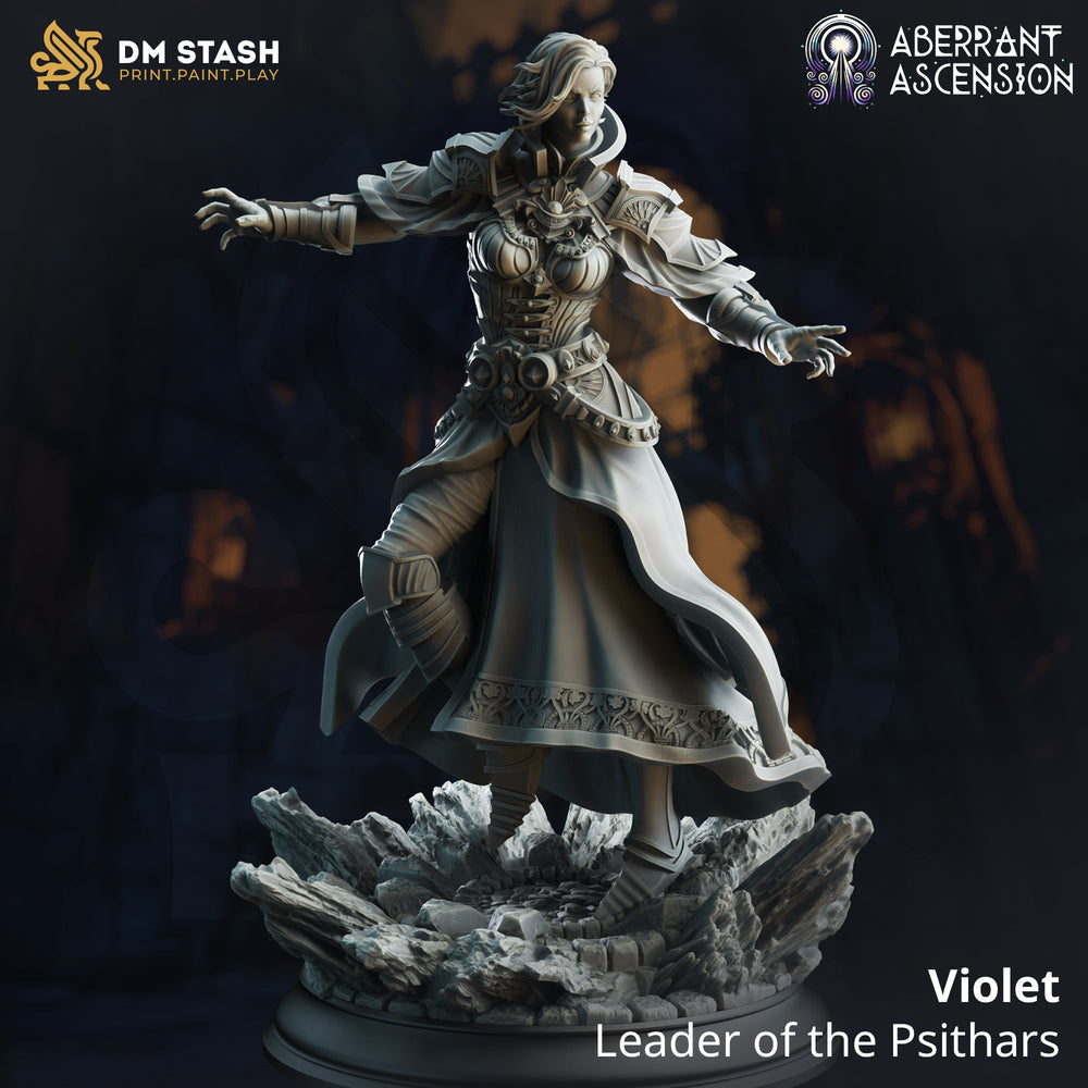 Violet, Leader of the Psithars (Female Human Sorcerer) (Online Only)