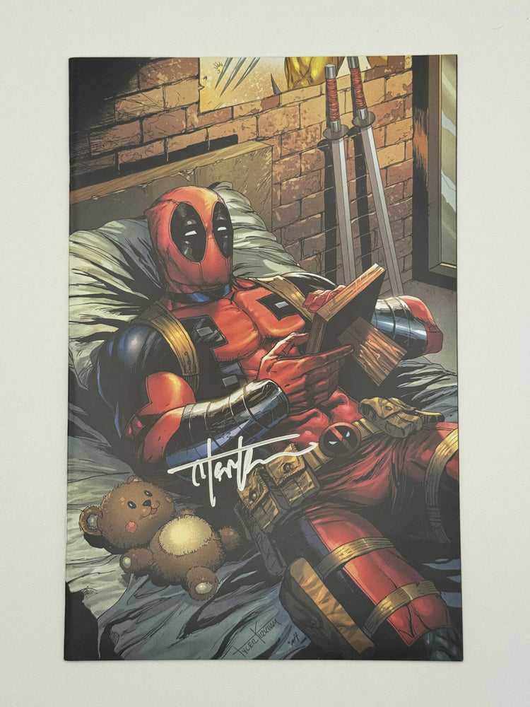 [Signed by Tyler Kirkham] DEADPOOL & WOLVERINE WWIII #1 Kirkham Unknown EXCL Virgin (ONLINE ORDER ONLY)