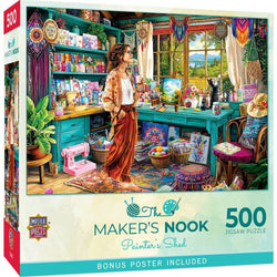 Maker's Nook - Painter's Shed 500 Piece Jigsaw Puzzle (ONLINE ORDER ONLY)