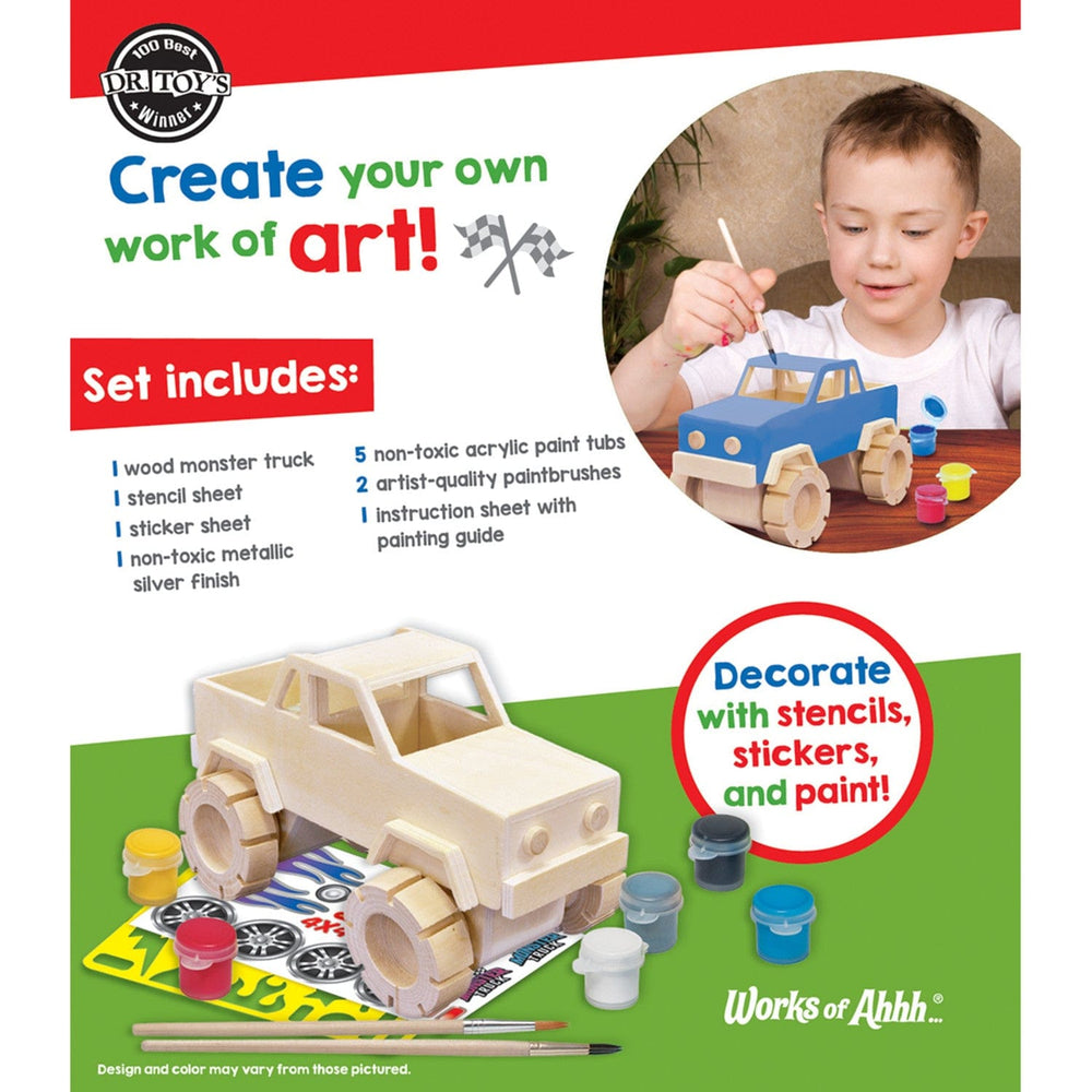 Monster Truck Wood Craft & Paint Kit (ONLINE ORDER ONLY)
