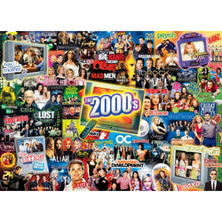 TV Time - 2000's Shows 1000 Piece Jigsaw Puzzle (ONLINE ORDER ONLY)