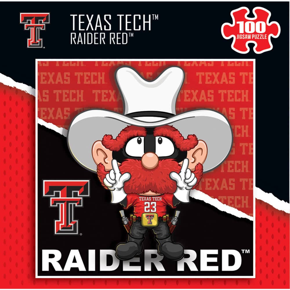 Texas Tech Red Raiders - NCAA Mascot 100 Piece Jigsaw Puzzle (ONLINE ORDER ONLY)