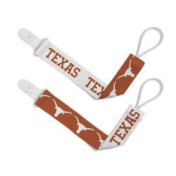 Texas Longhorns - Pacifier Clip 2-Pack (ONLINE ORDER ONLY)